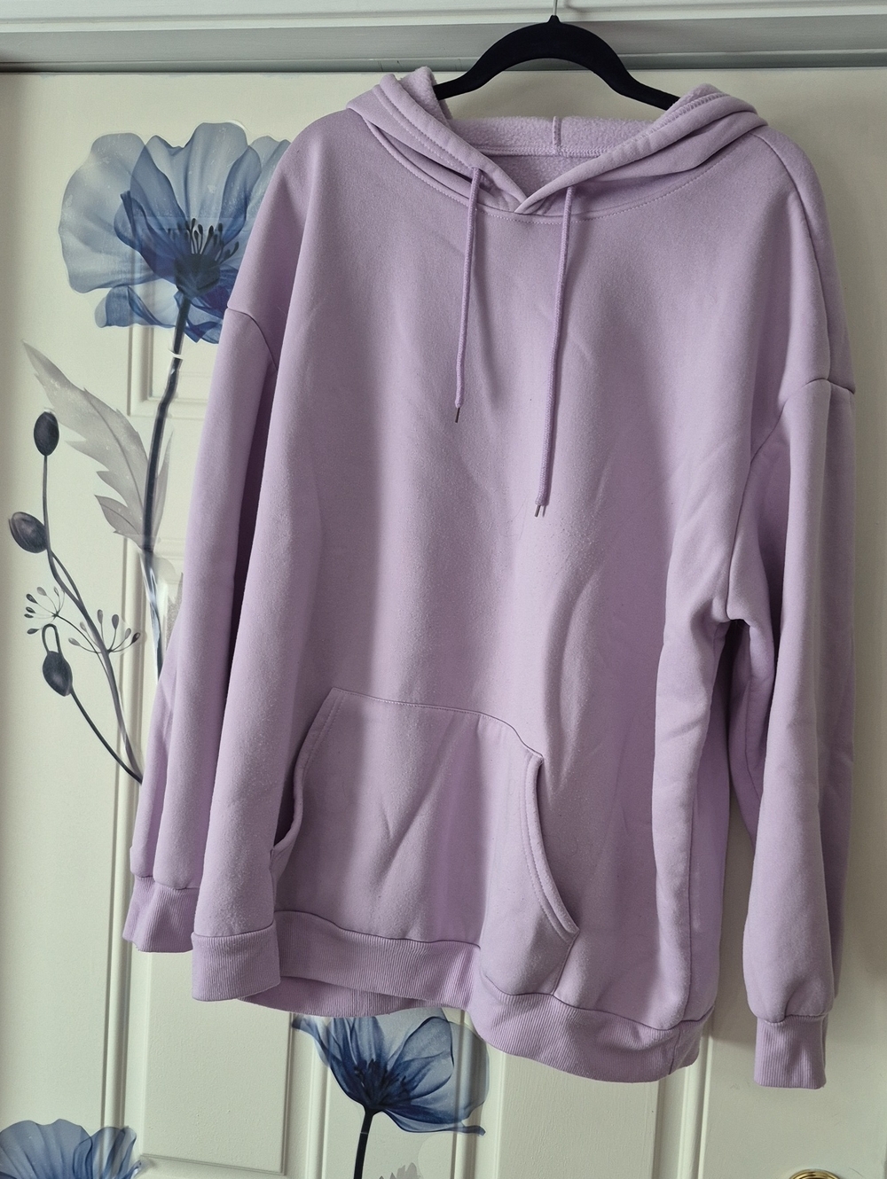 Lavender Graphic Hoodie Sweatshirt - Bat Crazy Print - Picture 4 of 4